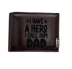 Custom Engraved Wallet Brown - Mojood
