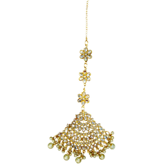 Pearl Elegance : Earrings + Bindi Set - Mojood