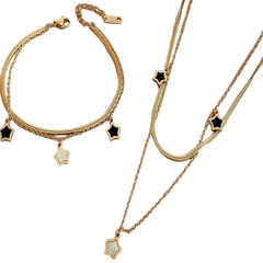 Starry Night Necklace and Bracelet Set - Mojood