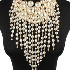 Grand Layered Pearl Necklace - Mojood