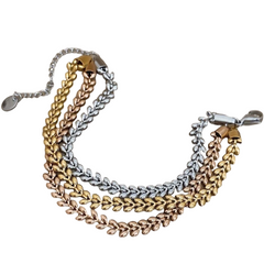 Gilded Grey Cascade Necklace - Mojood