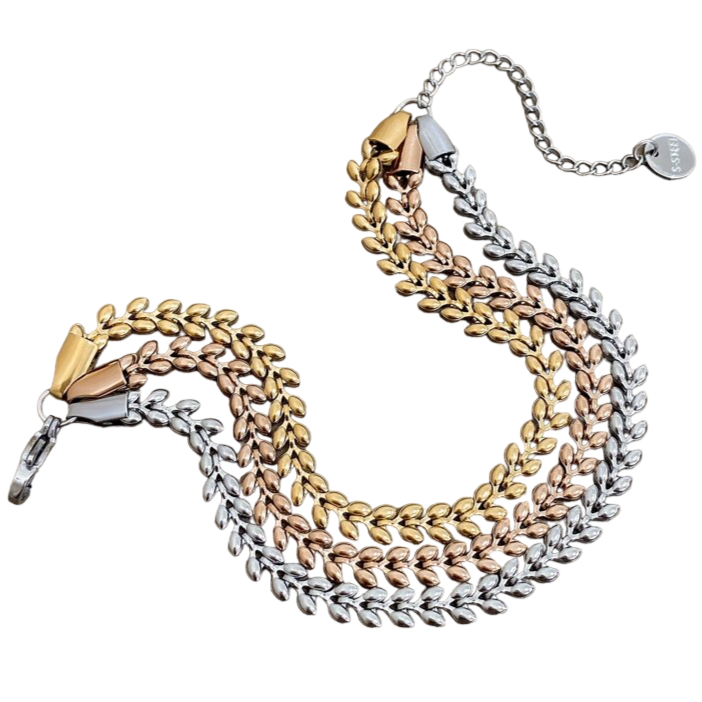 Gilded Grey Cascade Necklace - Mojood