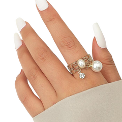 Dual Pearl Ring - Mojood