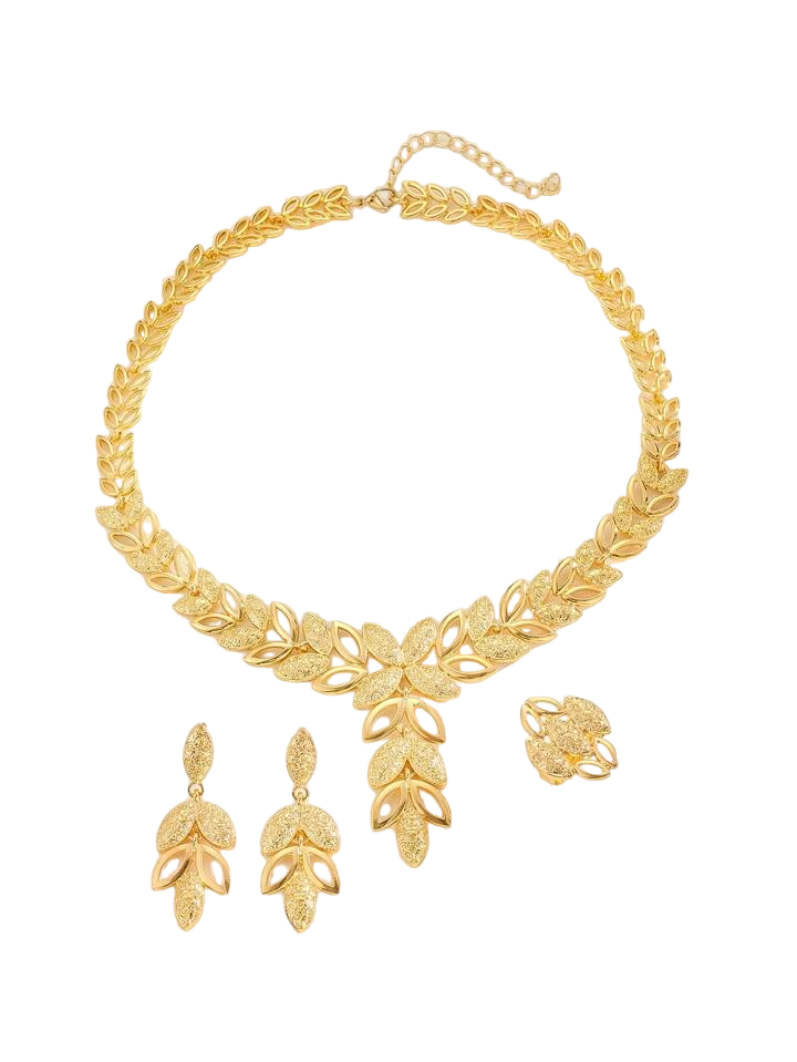 Goldey Leaf Jewelry Set - Mojood