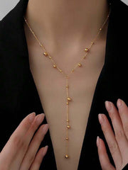 Golden Cascade Necklace - Mojood