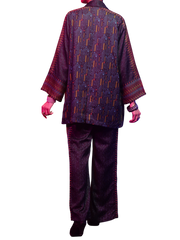 Almirah Charcoal Satin 2 Piece Stitched