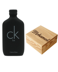 Calvin Klein CK Be + Custom Engraves Wooden Gift Box