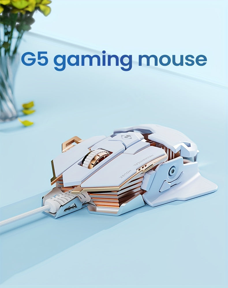 EWEADN G5 USB Wired Gaming Mouse : Silent &audible