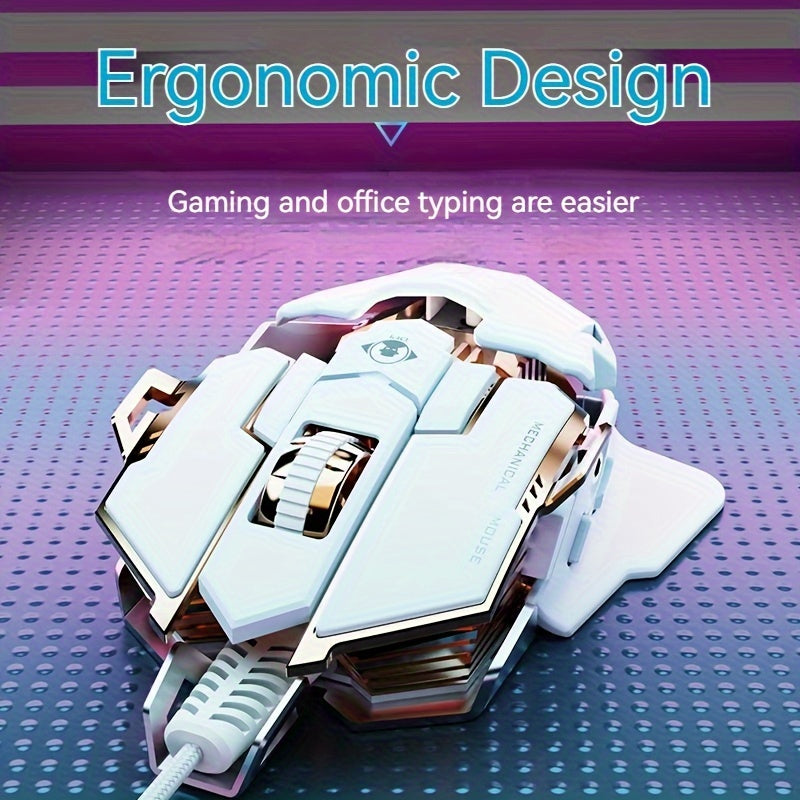 EWEADN G5 USB Wired Gaming Mouse : Silent &audible