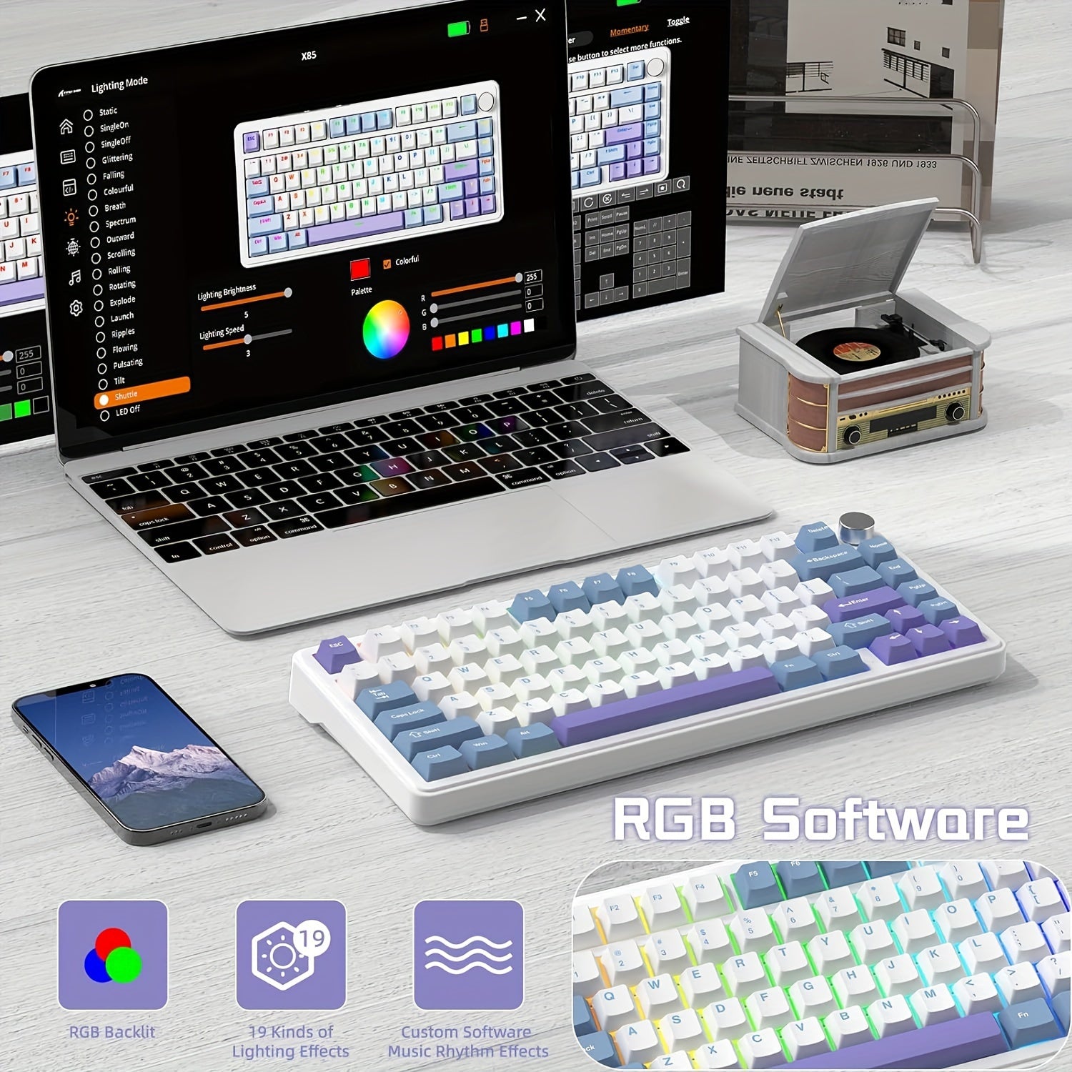 ATTACK SHARK X85 Compact Mechanical Gaming Keyboard - Mojood