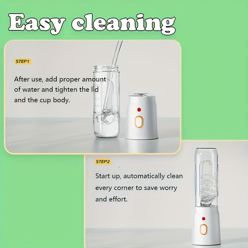 Portable Multifunctional Citrus JuicerDual Bottles, USB Rechargeable