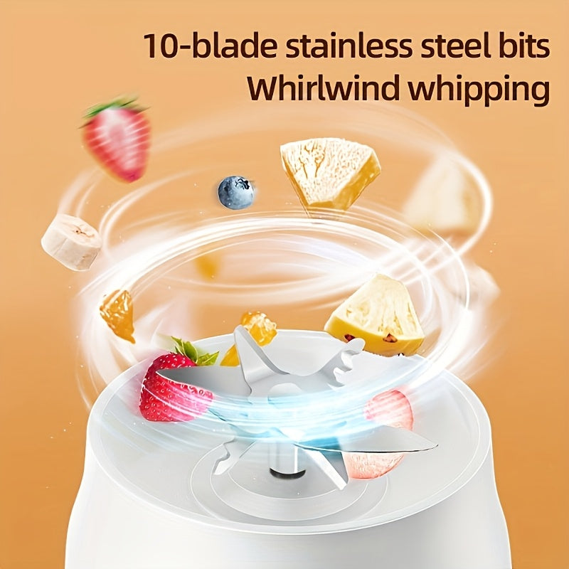 Portable Multifunctional Citrus JuicerDual Bottles, USB Rechargeable