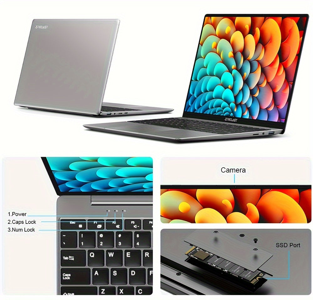 Teclast F16 Pro Laptop 15.6-inch Vast Display, Intel Gen 12th CPU, 12GB LPDDR4 256GB SSD - Mojood