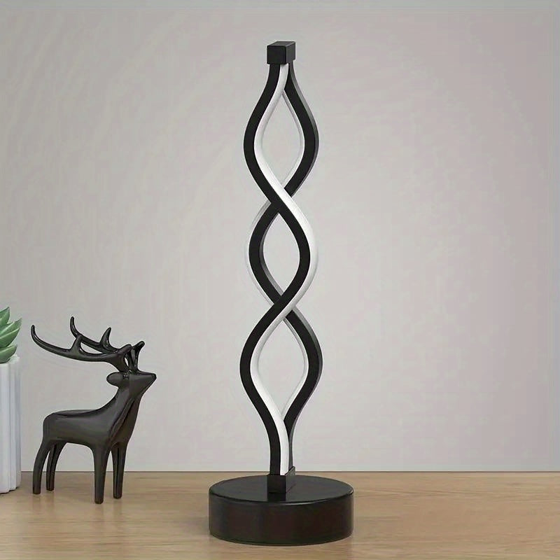 LED Spiral Table Lamp, Charging Capability - Mojood