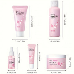 Sakura Skin Care Se 5-in-1: Serum, Cleanser, Eye Serum, Cream, Toner