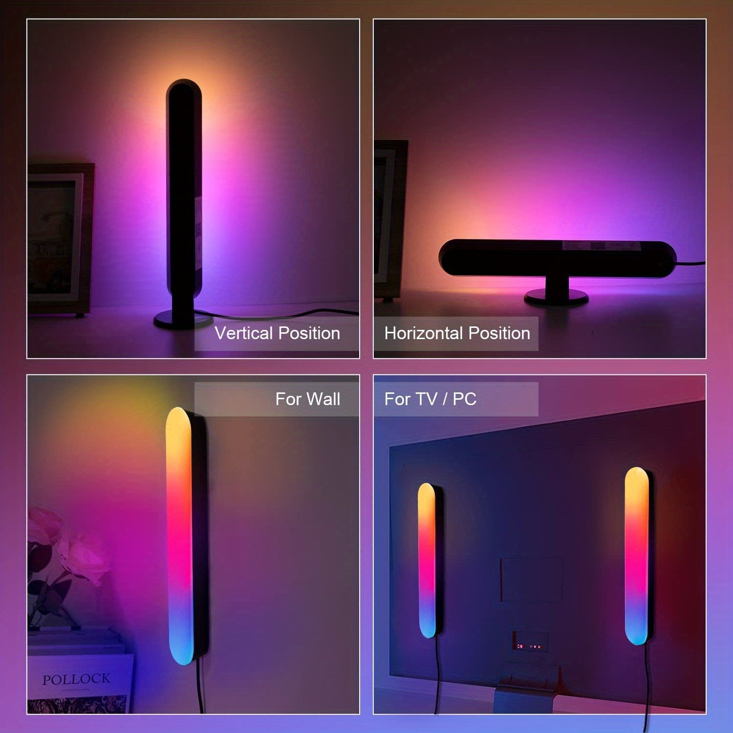 2pack Dynamic Smart LED Light Bar - Mojood