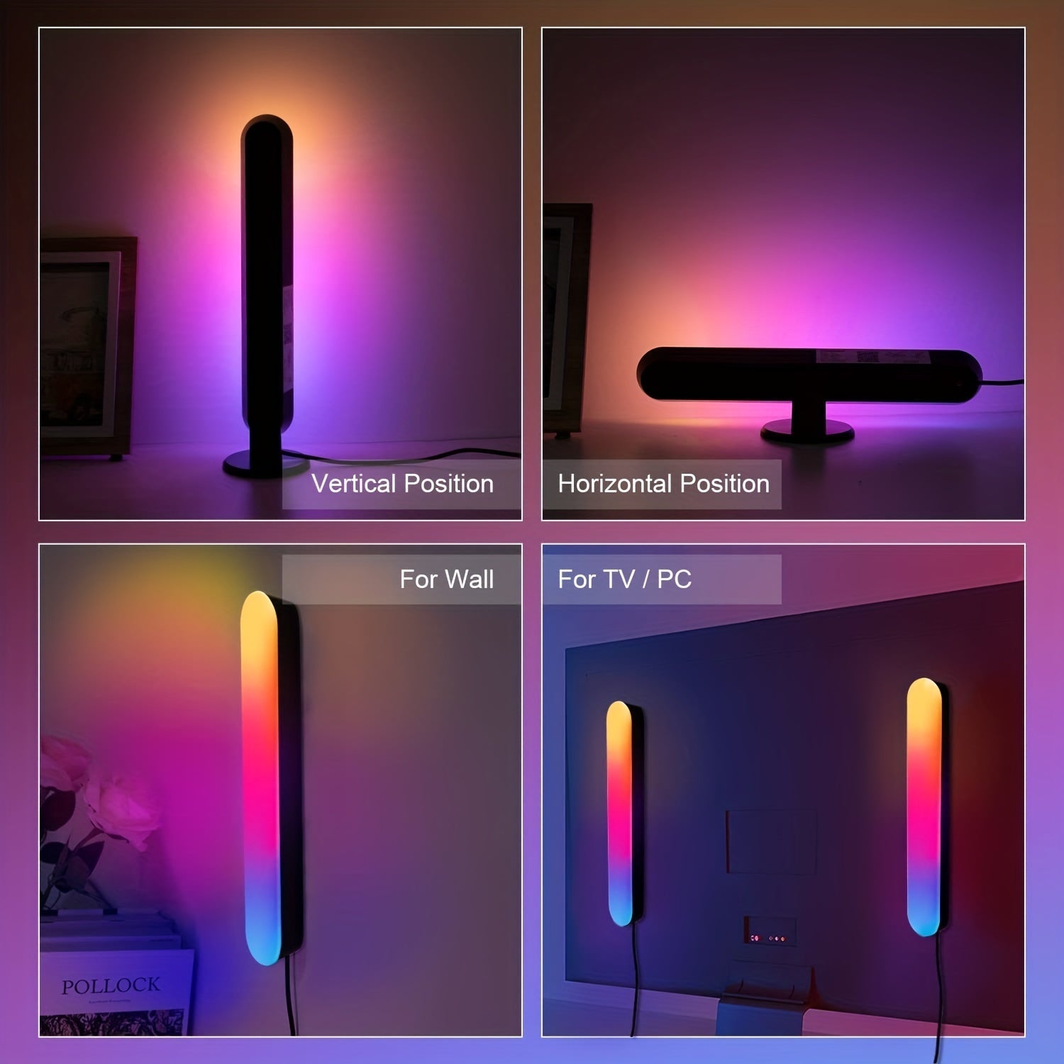 2pack Dynamic Smart LED Light Bar - Mojood