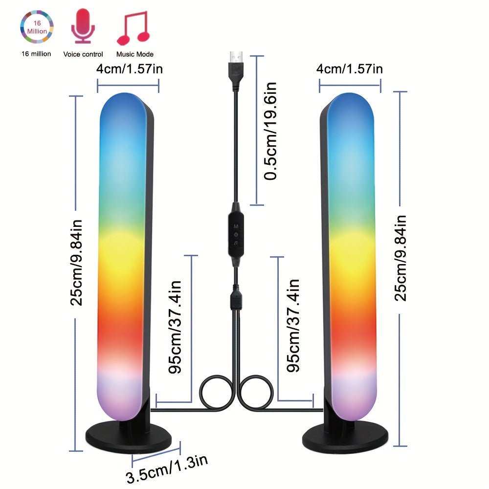 2pack Dynamic Smart LED Light Bar - Mojood