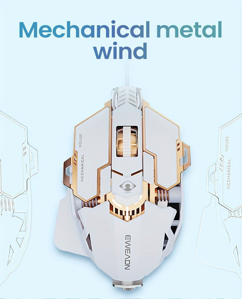 EWEADN G5 USB Wired Gaming Mouse : Silent &audible