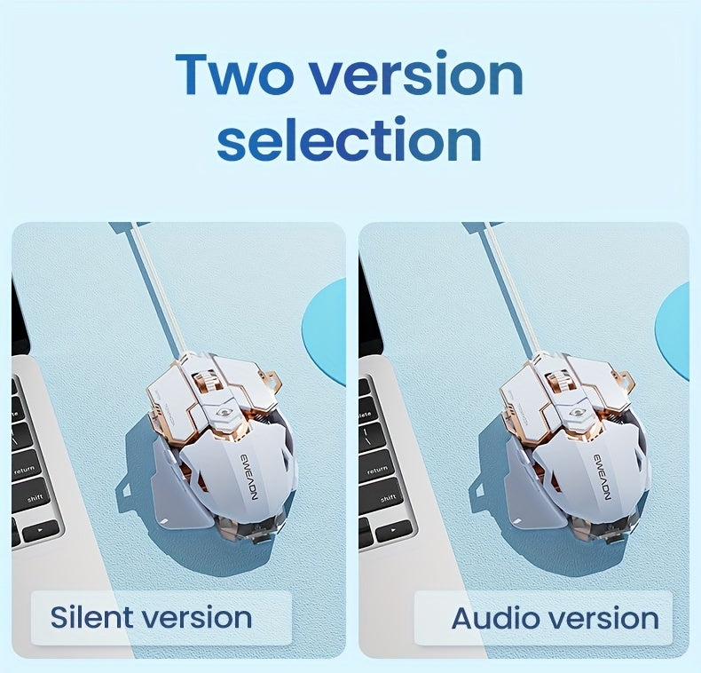 EWEADN G5 USB Wired Gaming Mouse : Silent &audible