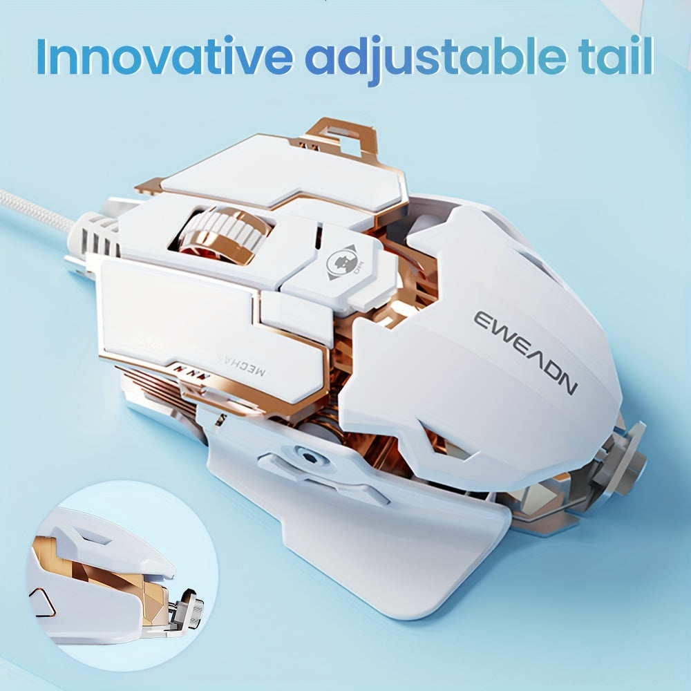EWEADN G5 USB Wired Gaming Mouse : Silent &audible