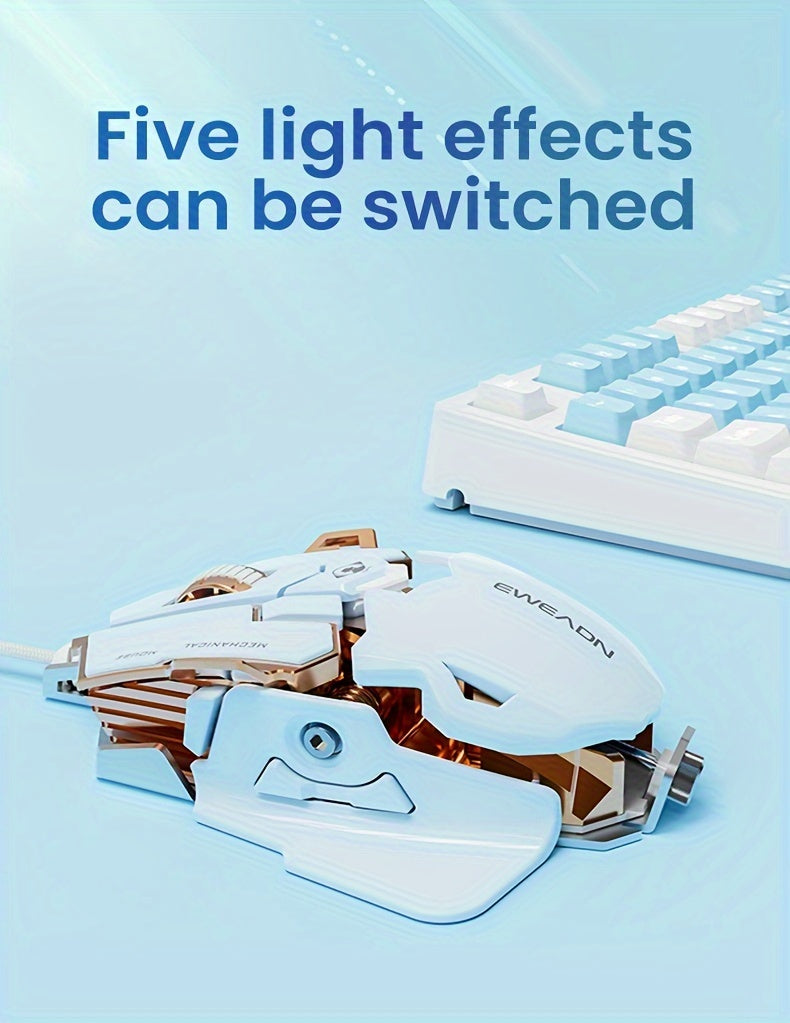 EWEADN G5 USB Wired Gaming Mouse : Silent &audible