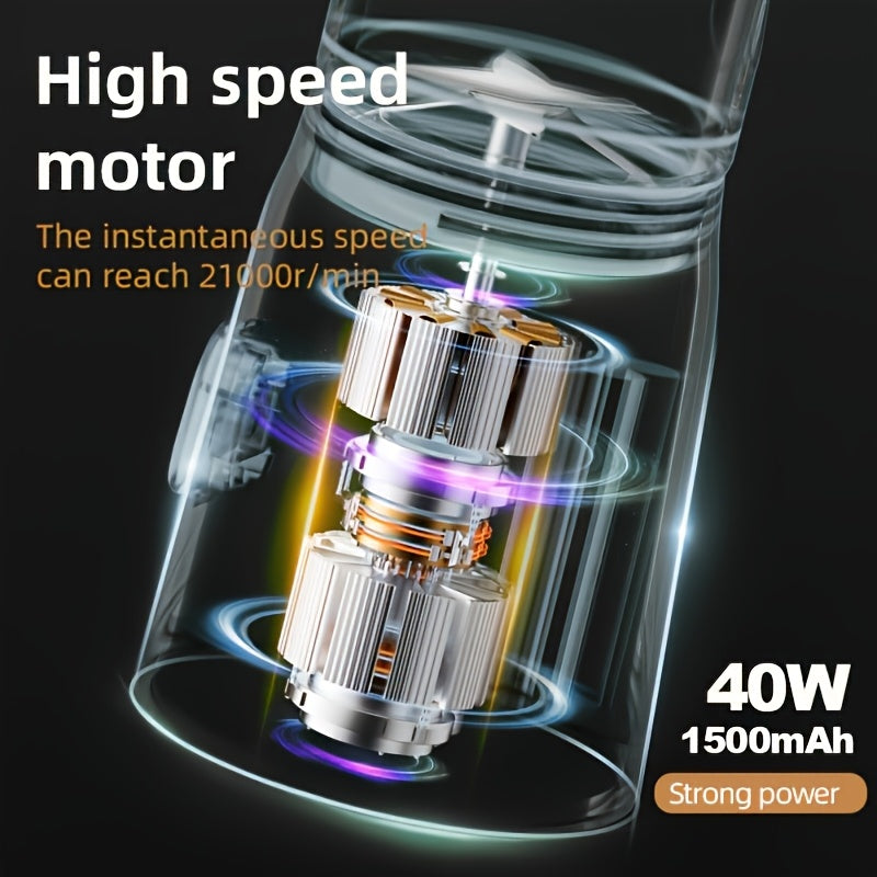 Portable Multifunctional Citrus JuicerDual Bottles, USB Rechargeable