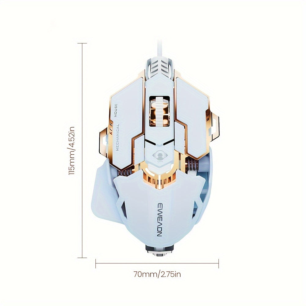 EWEADN G5 USB Wired Gaming Mouse : Silent &audible