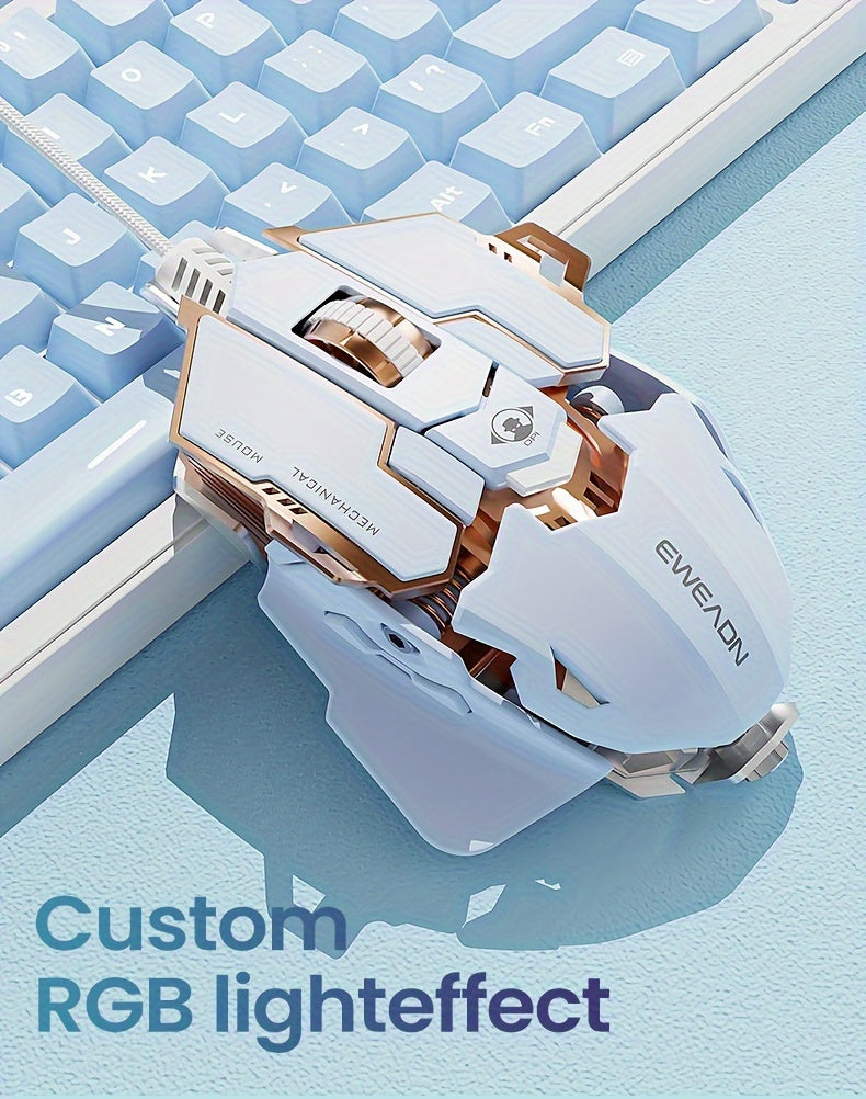 EWEADN G5 USB Wired Gaming Mouse : Silent &audible