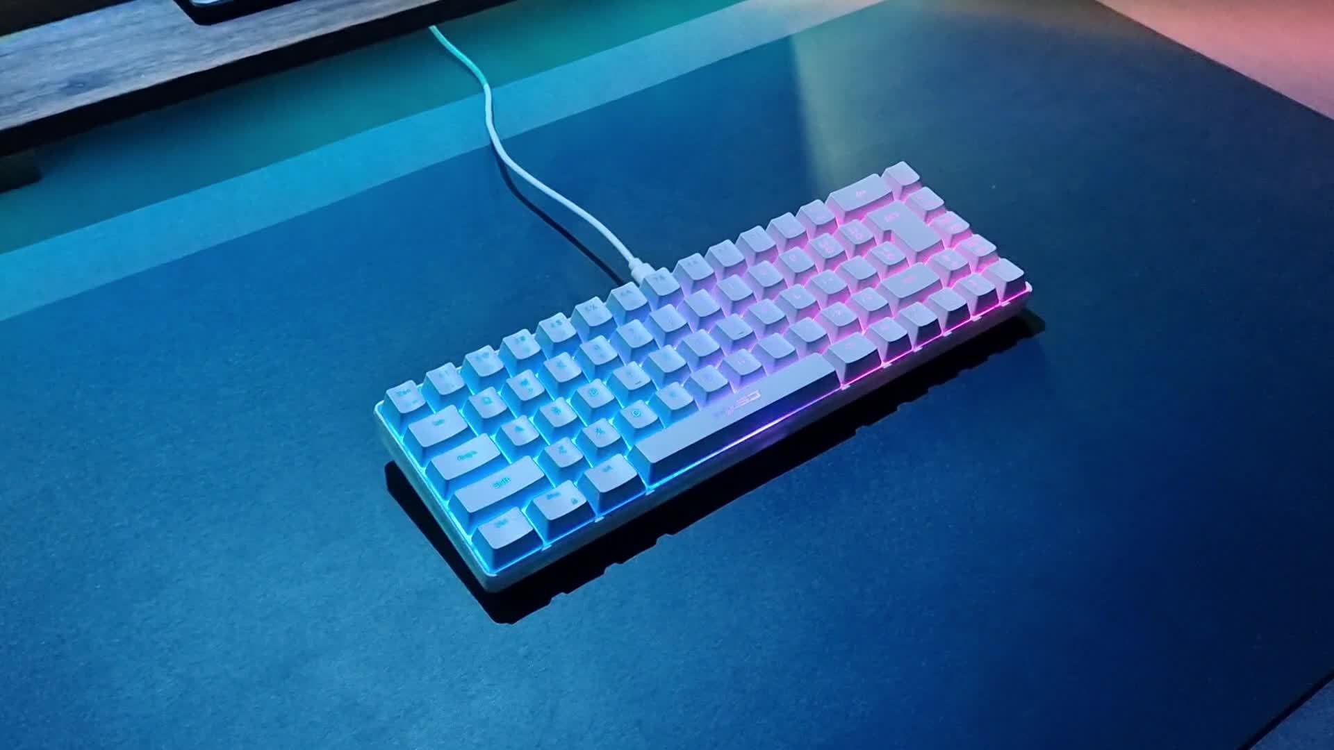 HXSJ-RGB Keyboard & Gaming Mouse, Compact 68-key Mini Wired Keyboard RGB - Mojood