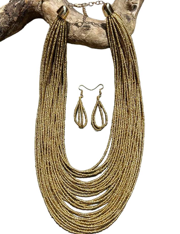Golden Layers Necklace - Mojood
