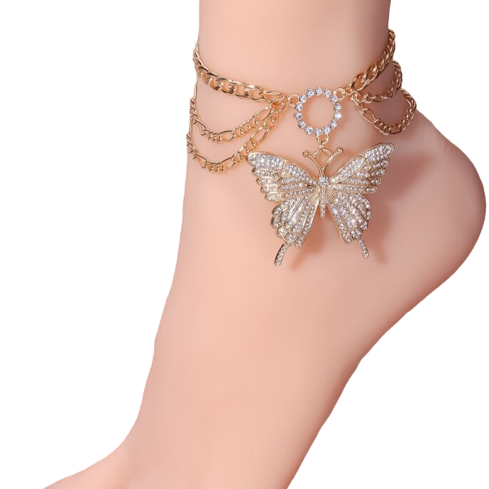 Butterfly Foot Charm - Mojood