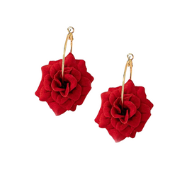 Roseful Statement Earrings - Mojood