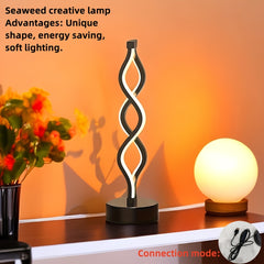 LED Spiral Table Lamp, Charging Capability - Mojood
