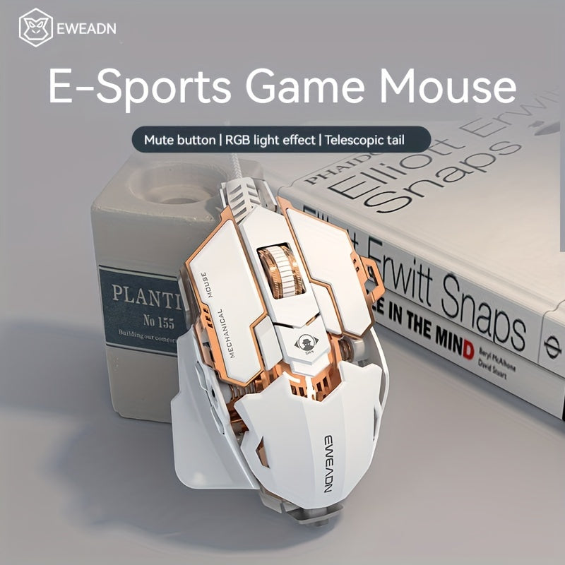 EWEADN G5 USB Wired Gaming Mouse : Silent &audible