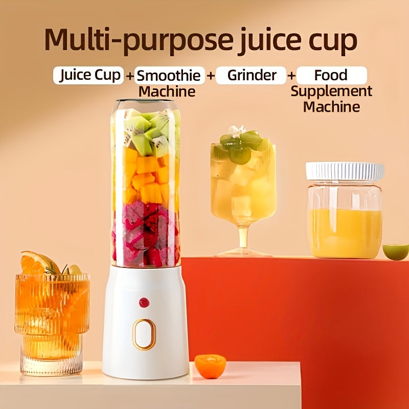 Portable Multifunctional Citrus JuicerDual Bottles, USB Rechargeable