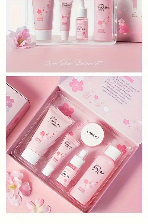 Sakura Skin Care Se 5-in-1: Serum, Cleanser, Eye Serum, Cream, Toner