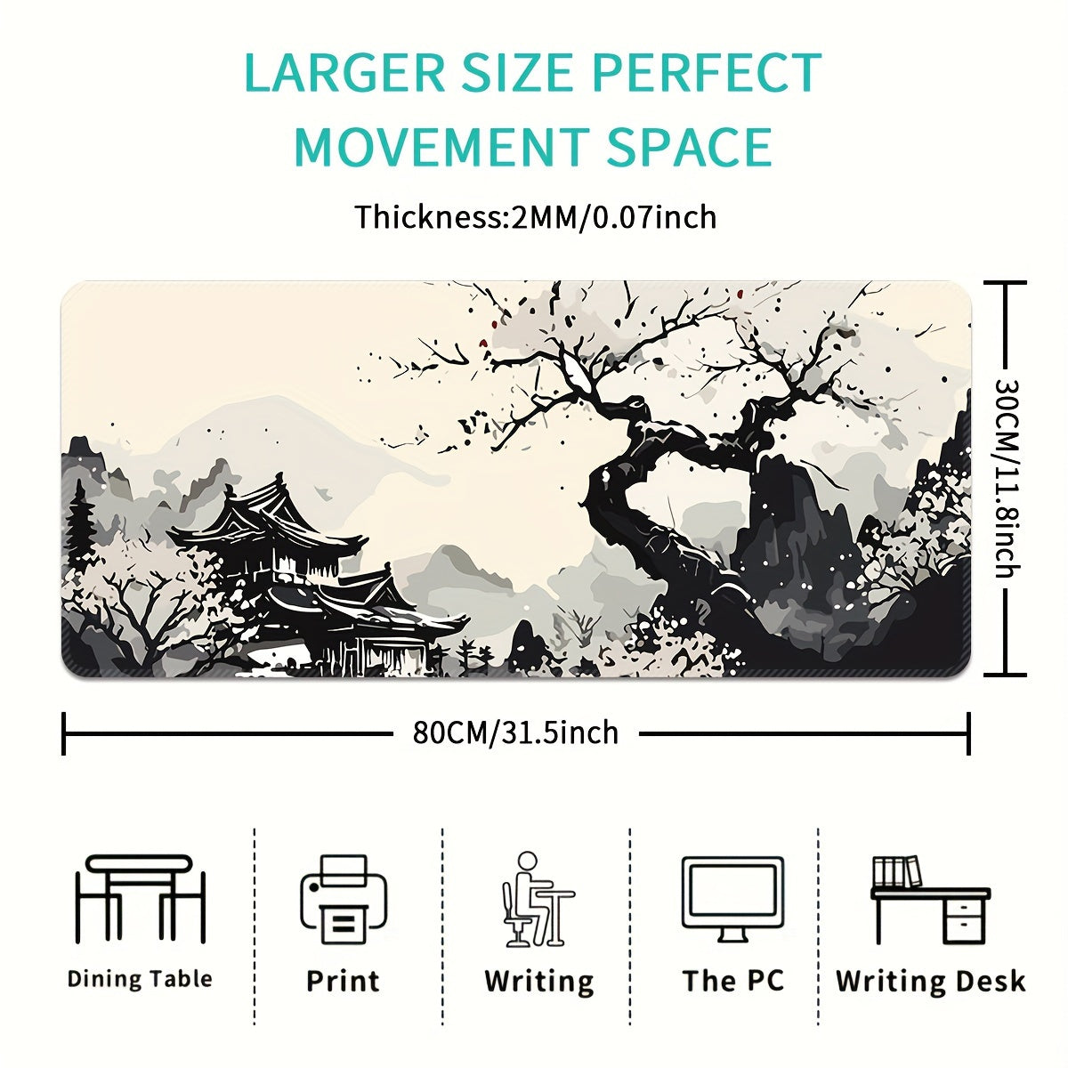 Landscape Gaming Computer Large Mouse Pad - Mojood