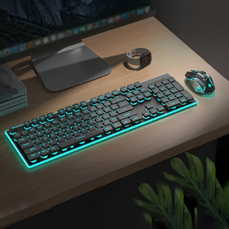 EWEADN BT & 2.4G Wireless Gaming Keyboard and Mouse Combo