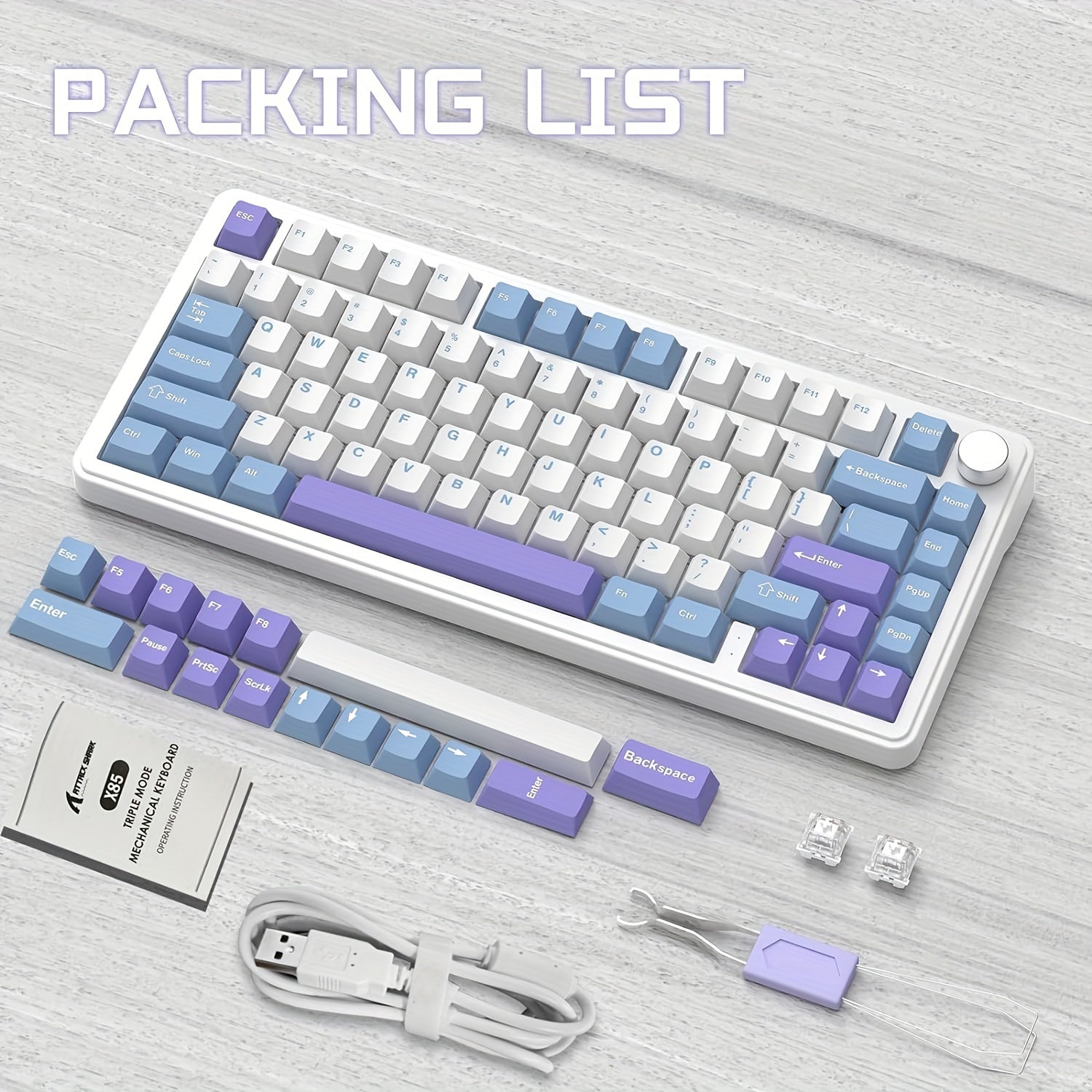 ATTACK SHARK X85 Compact Mechanical Gaming Keyboard - Mojood