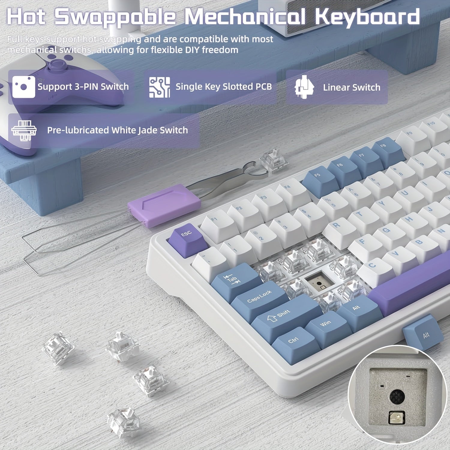 ATTACK SHARK X85 Compact Mechanical Gaming Keyboard - Mojood