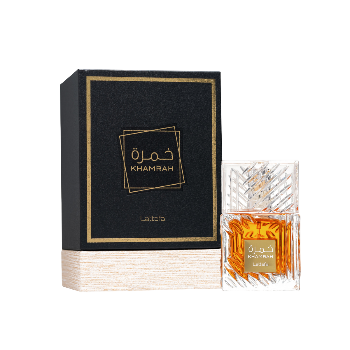Lattafa Khamrah + Custom Engraved Box