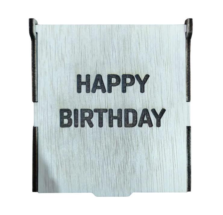 Black Custom Engraved Wallet With Gift Box